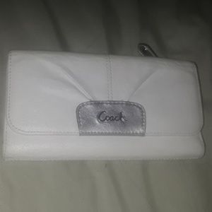 Leather coach wallet